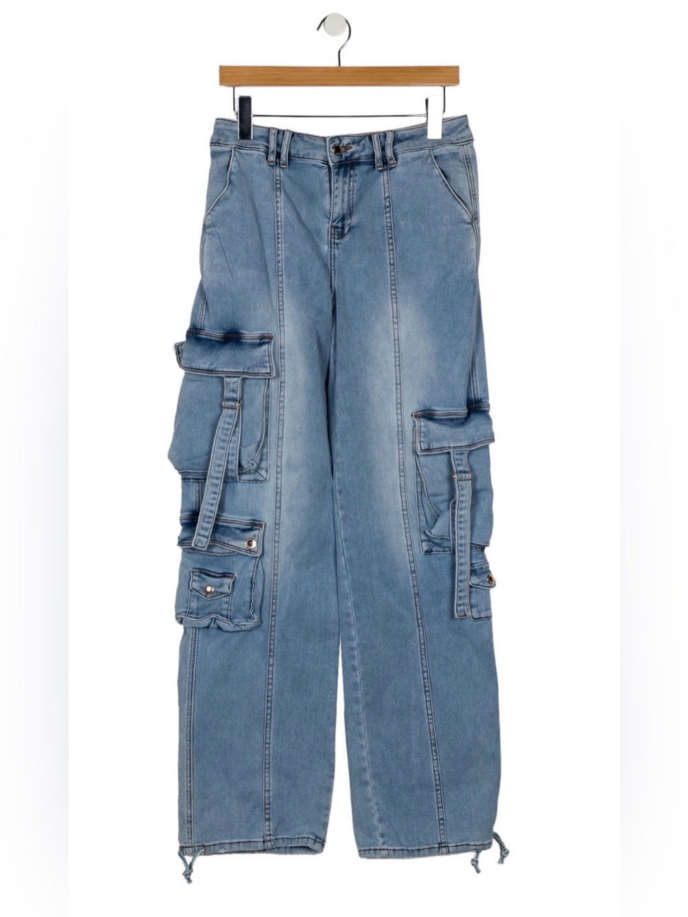 Retrofete Cargo Wide-Leg Jeans Y2K